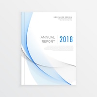 Vecteur gratuit couverture du magazine modèle de brochure d'entreprise de conception de modèle pour le rapport annuel en format a4