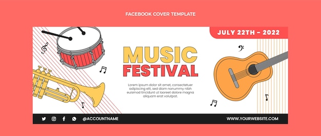Couverture facebook du festival de musique minimaliste