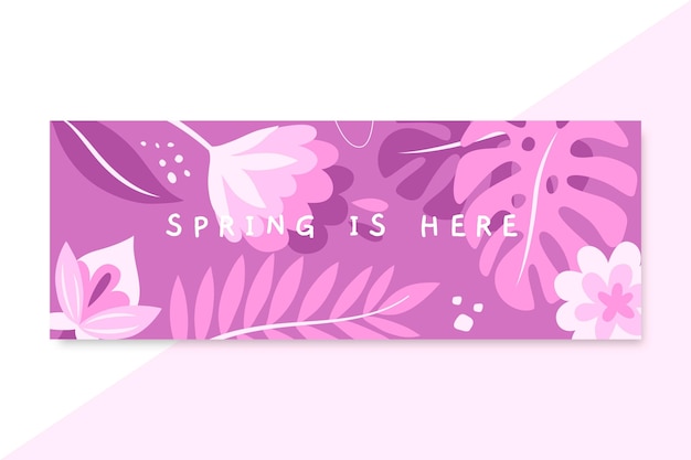 Couverture Facebook Monochromatique Printemps