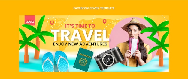 Couverture Facebook De Voyage Réaliste