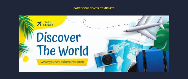 Couverture facebook de voyage réaliste