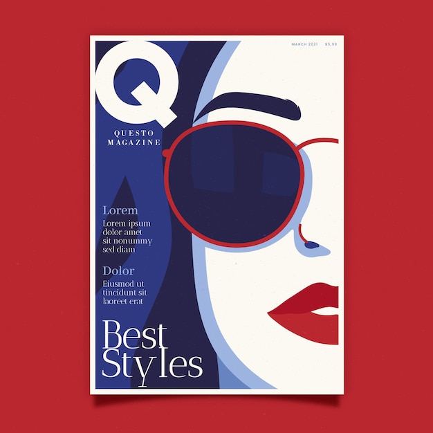 Couverture De Magazine Détaillée Avec Les Meilleurs Styles