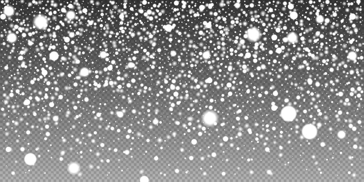 Vecteur gratuit couverture de neige sur fond transparent illustration vectorielle
