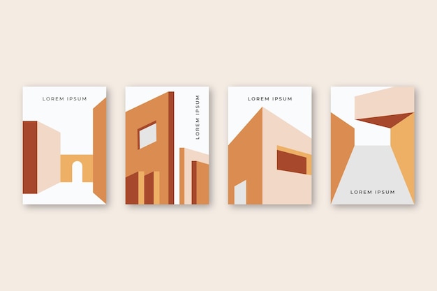 Couvertures d'architecture minimale
