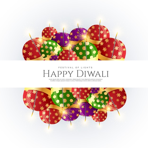 cravates de diwali bombes vector design de fond