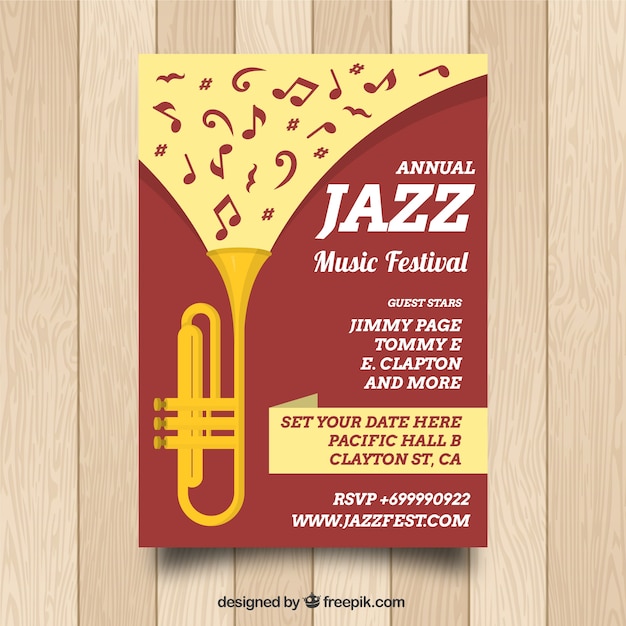 Création D'affiche De Musique Jazz Créative