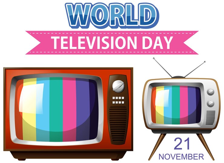 Vecteur gratuit création du logo de la journée mondiale de la télévision