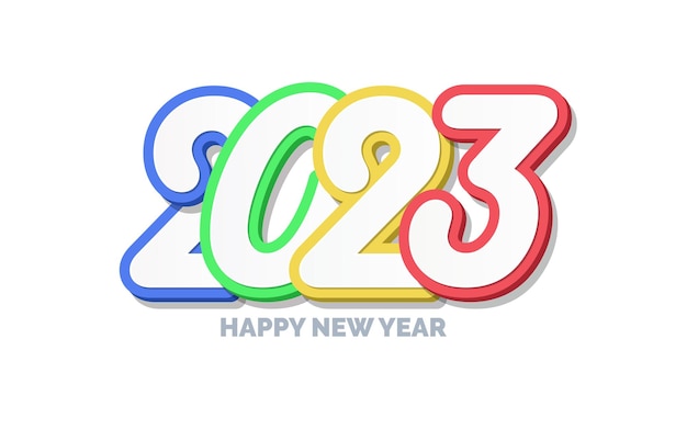 Création de logo 3D Bonne année 2023