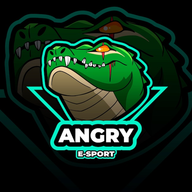 Vecteur gratuit création de logo alligator dessiné à la main