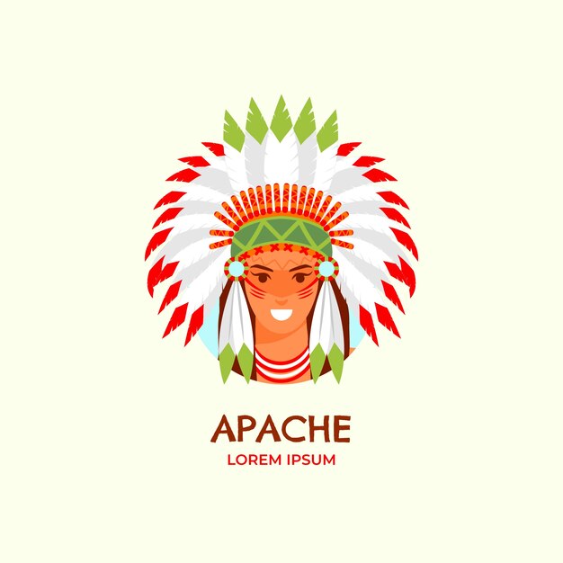 Création de logo apache dessiné à la main