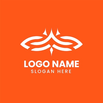 Création de logo avec concept de ligne de chauve-souris
