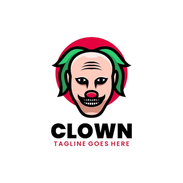 Création De Logo De Dessin Animé Mascotte Illustration Clown