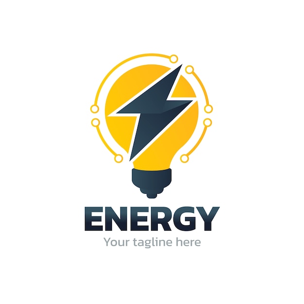 Vecteur gratuit création de logo énergétique