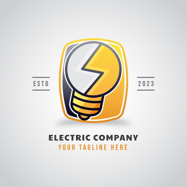 Vecteur gratuit création de logo énergétique