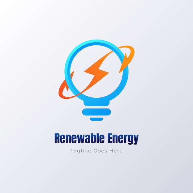 Vecteur gratuit création de logo d'énergie renouvelable