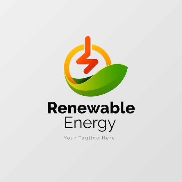 Vecteur gratuit création de logo d'énergie renouvelable