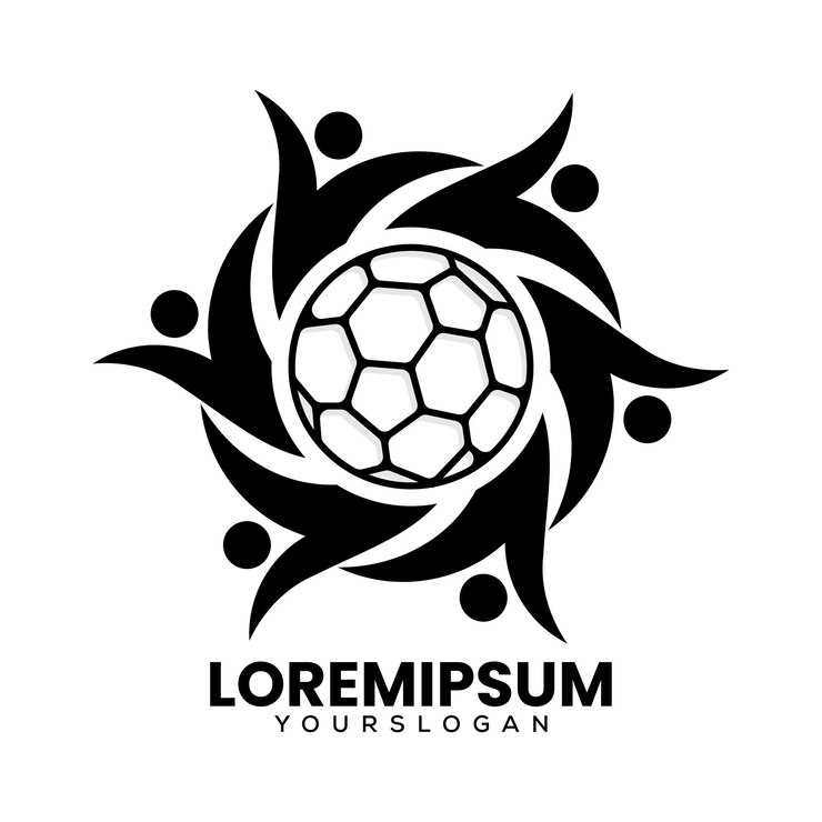 création de logo football et homme