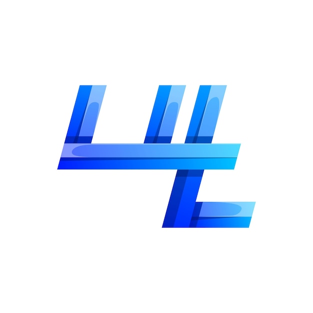 Vecteur gratuit création de logo d'icône lettre abstraite colorée ut