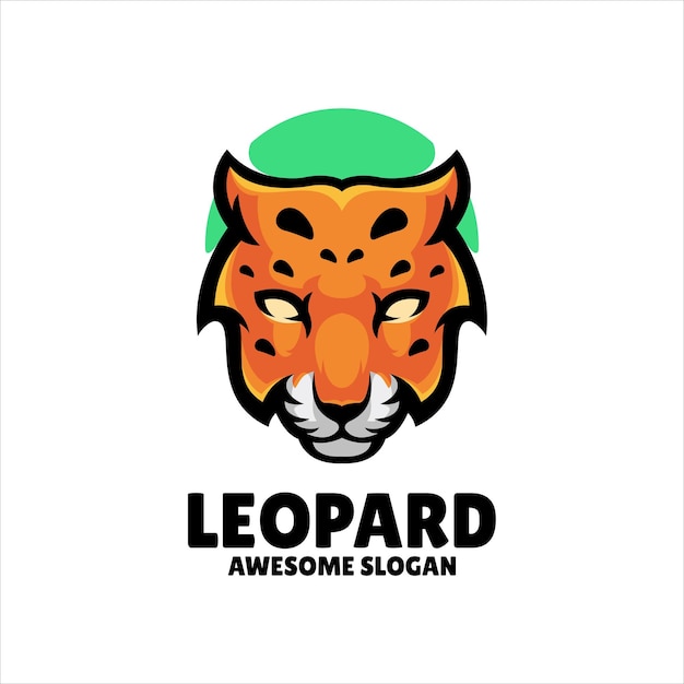 Création De Logo Illustration Mascotte Léopard