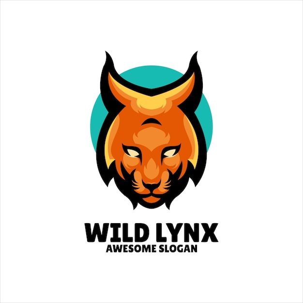Création de logo illustration mascotte lynx