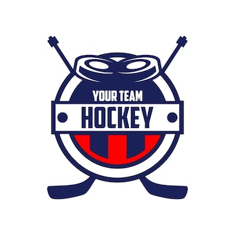 Création de logo d'insigne de club de hockey