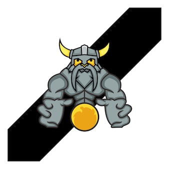 Création de logo de mascotte viking