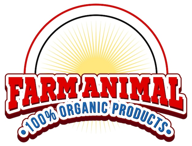 Création De Logo Avec Mot Animal De Ferme