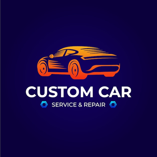 Création De Logo De Service De Voiture Dégradé