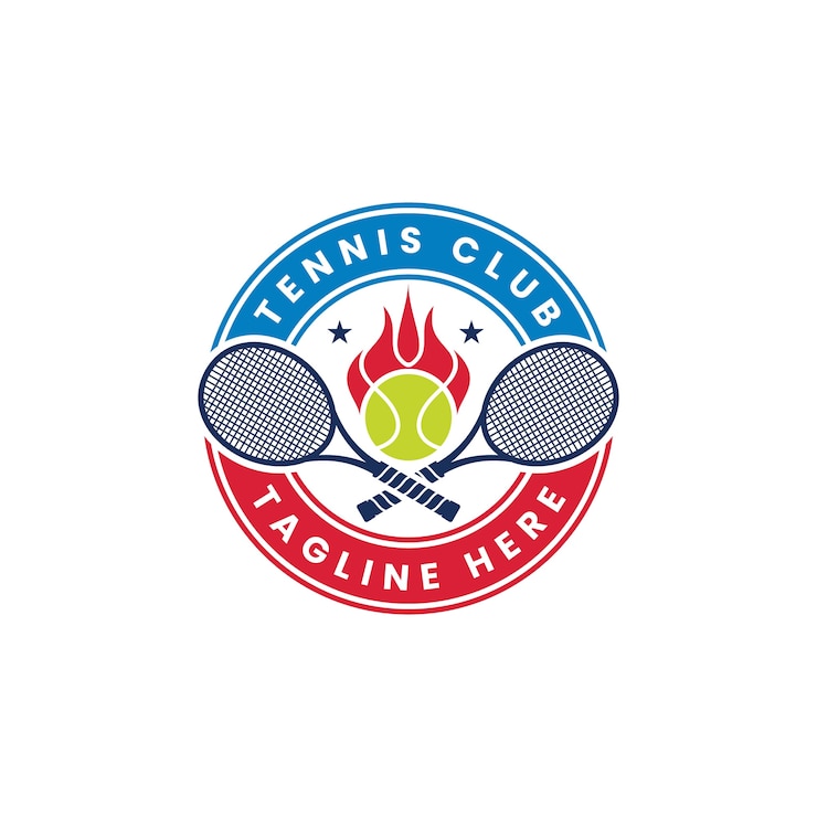 Vecteur gratuit création de logo de tennis