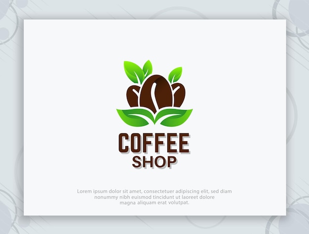 Création de logo vectoriel café