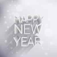 Vecteur gratuit créative 3d happy new year background