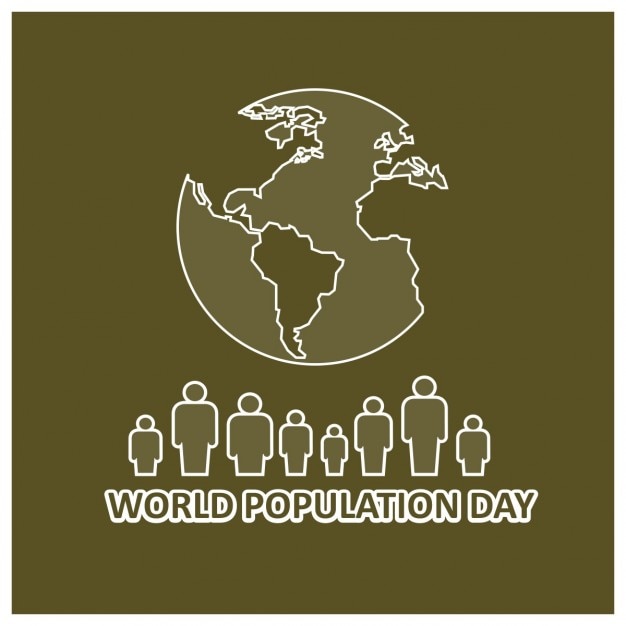 Creative Une Belle Salutation Pour La Journée Mondiale De La Population