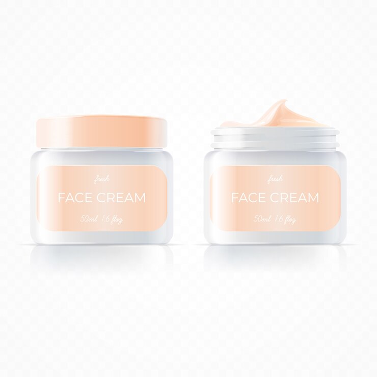 Vecteur gratuit crème visage réaliste