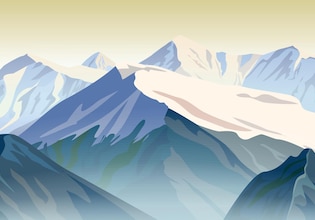 illustration de montagne