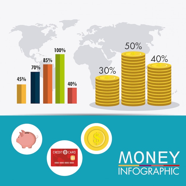 Vecteur gratuit croissance des affaires et économies