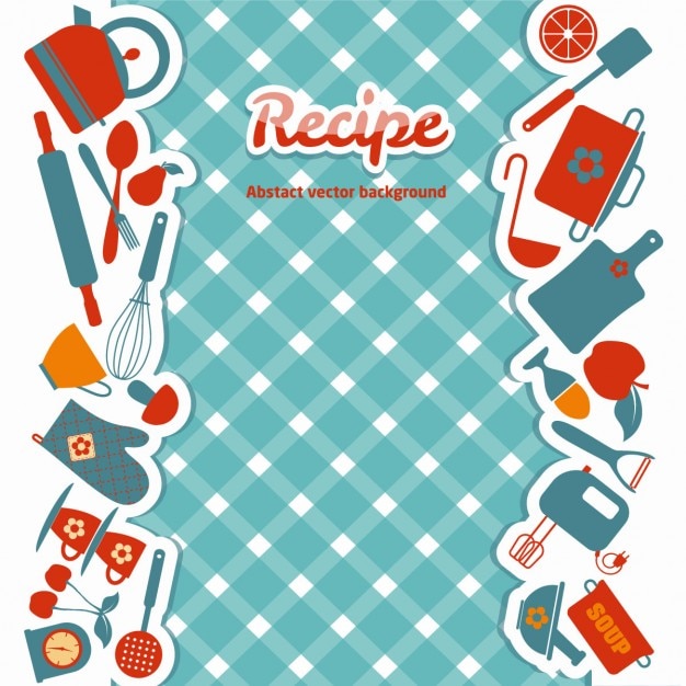 Vecteur gratuit cuisine illustration abstraite lumineuse