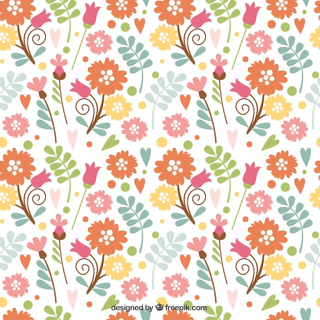 Cute Flowers Motif