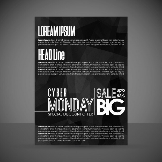 Vecteur gratuit cyber ​​monday affiche