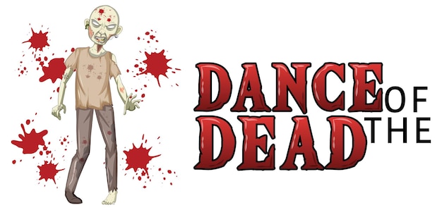 Danse Des Morts Avec Un Zombie Effrayant