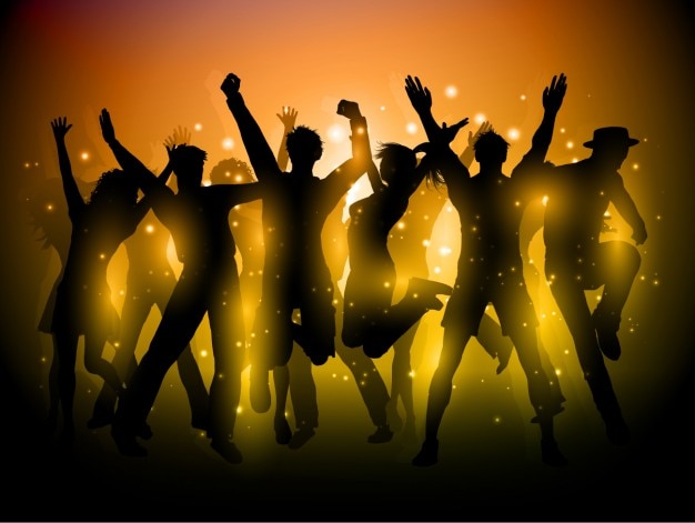 Vecteur gratuit danse party background