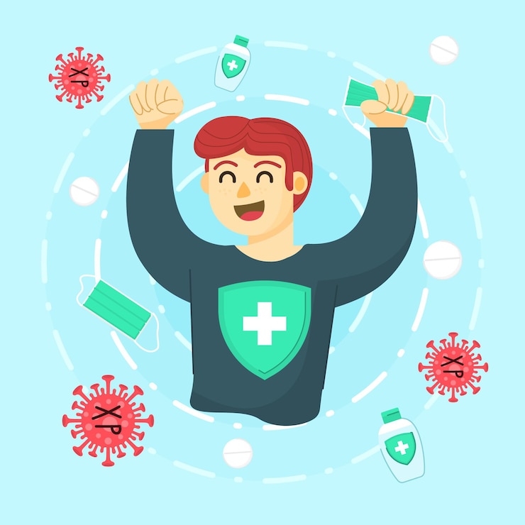 Vecteur gratuit décoller le concept de masque