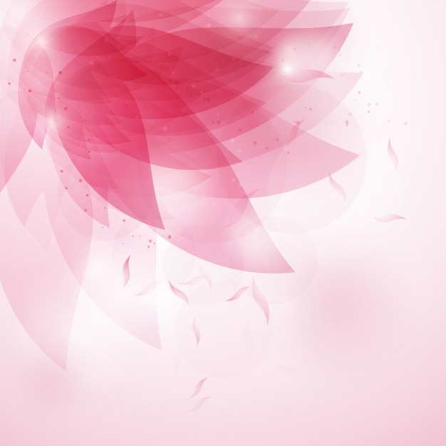 Vecteur gratuit décoratif abstrait floral dans les tons de rose