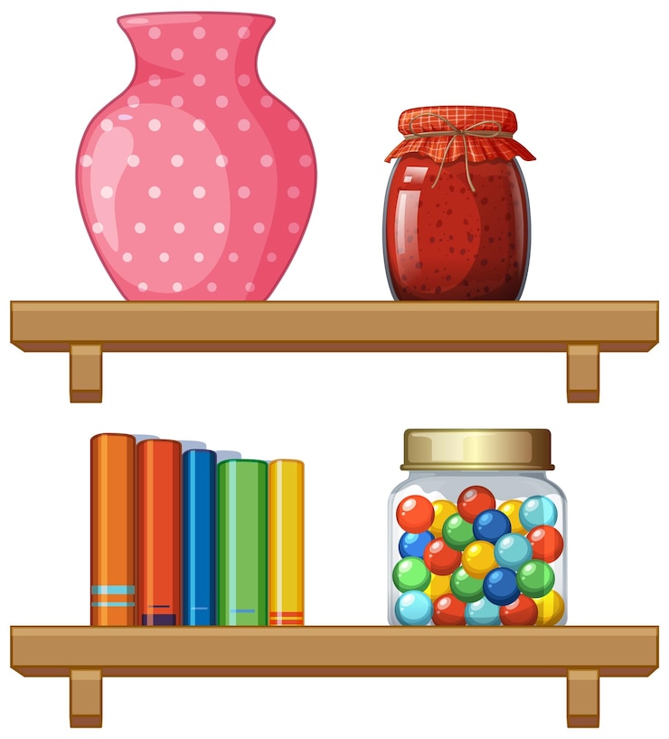 Vecteur gratuit la décoration colorée de la maison et les bonbons
