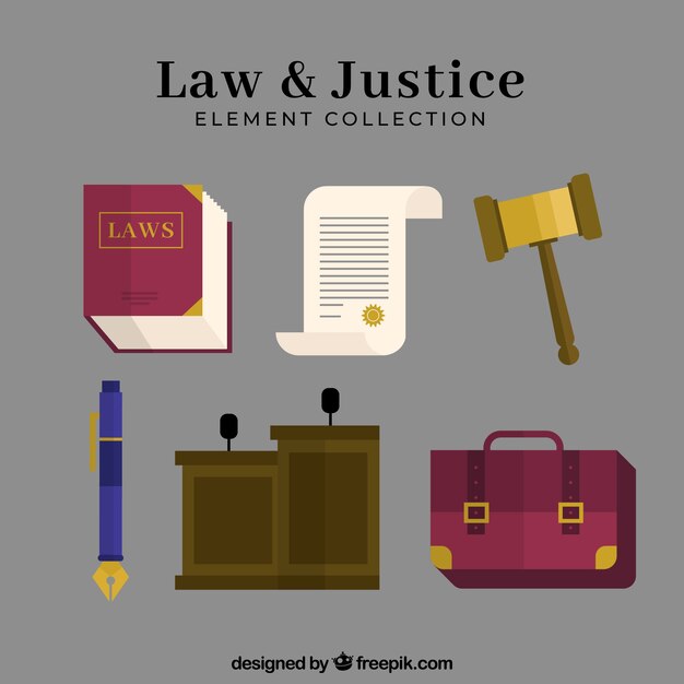 Définir des éléments de derecho et justicia
