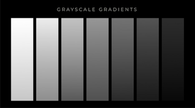 Vecteur gratuit dégradés de nuances de gris mis en arrière-plan