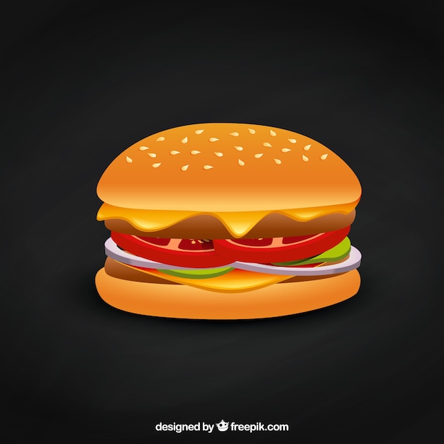Délicieux hamburger