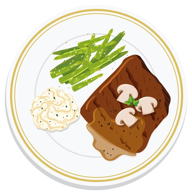 Un délicieux plateau de steak.