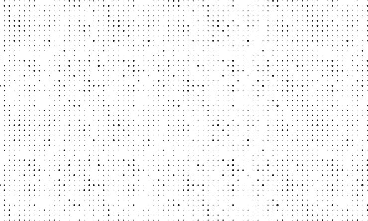 Vecteur gratuit demi-teinte minimale noire sur fond blanc