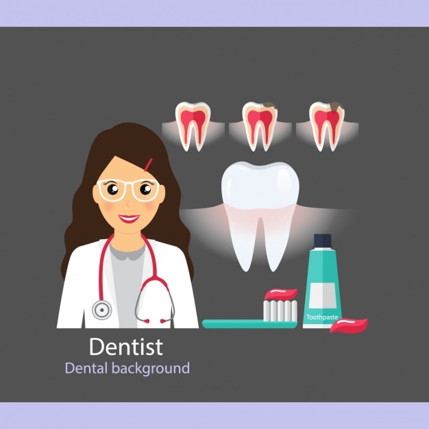 Vecteur gratuit dental icons collection de soins