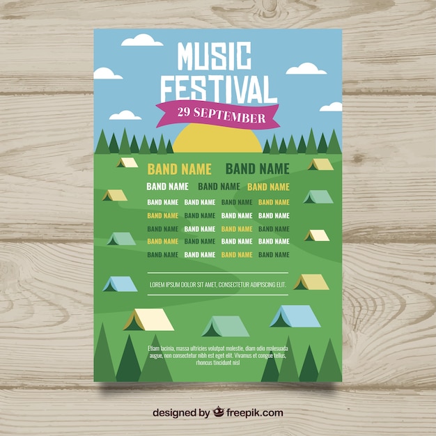 Dépliant Du Festival De Musique